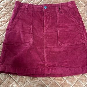 Corduroy Mini Skirt